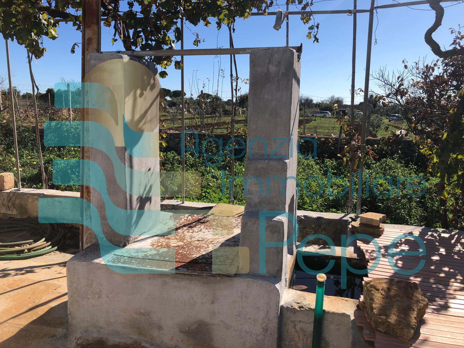 Terreno agricolo con deposito